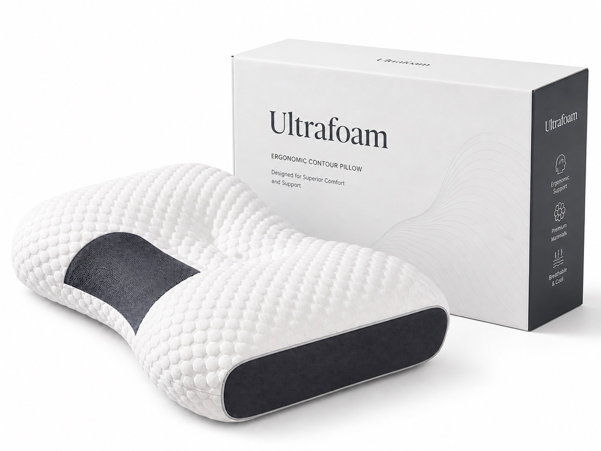 1 UltraFoam Pillow with box and 90-day guarantee